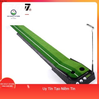Bộ Thảm Tập Golf putting 2 color cao cấp có đường dẫn Bóng Về -Chính hãng pGM