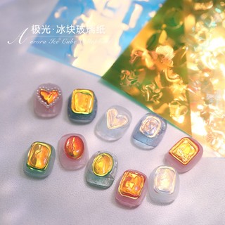 Manicure Phụ Kiện Miếng Dán Hình Khối Đá aurora Bán Chạy Khuyến Nghị phantom
