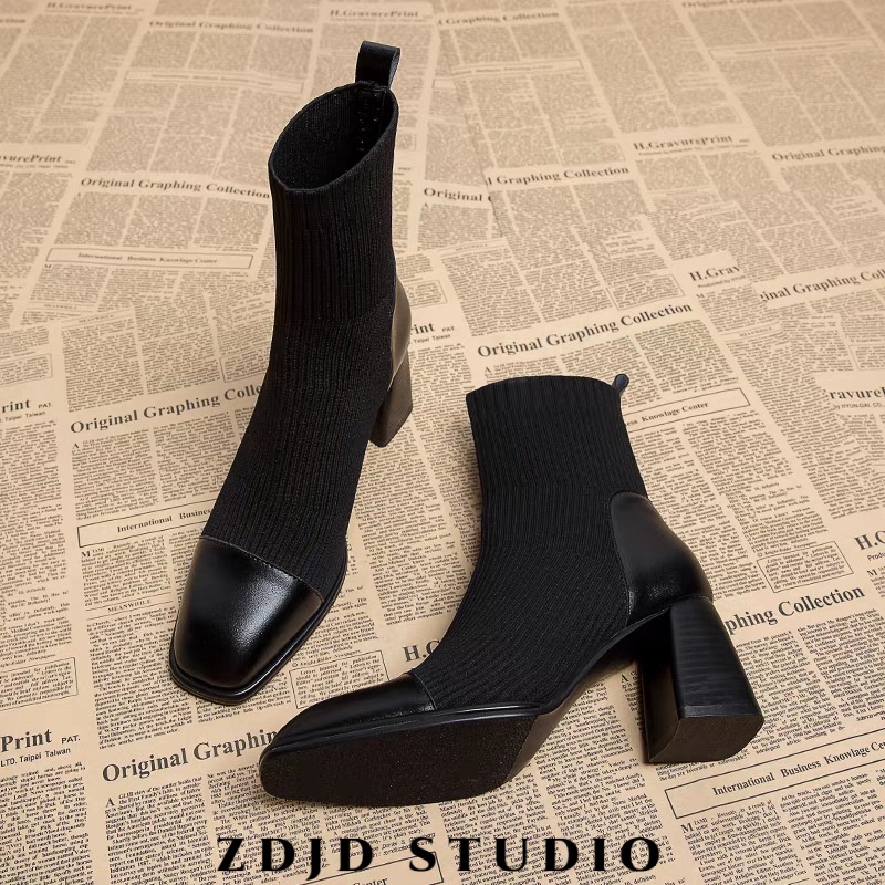 ZDJD giày nữ boot nữ Thời trang Cá Tính Cho Nữ 2023 NEW Độn đế Bảnh bao Điều chỉnh được Đế linh hoạt FMT2390VJB 37Z230912
