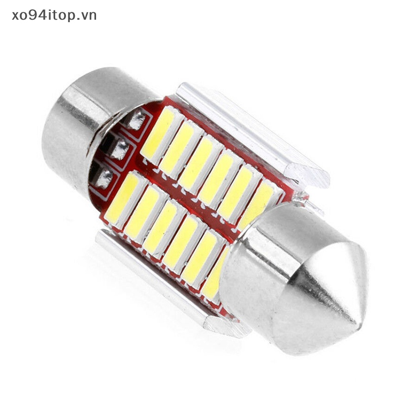 Xoitop Set 2 Đèn led 31mm 4014 12smd c5w Chuyên Dụng Cho Xe Hơi vn