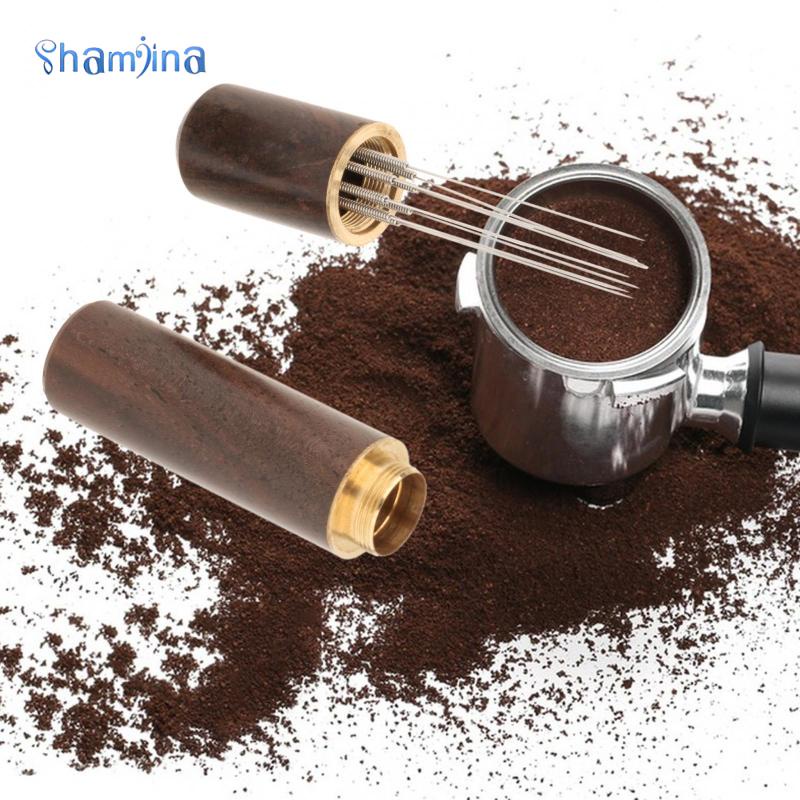 Shamjina Máy Khuấy Cà Phê Espresso Cà Phê Tam Giác Thép Không Gỉ Kim Espresso Tam Cà Phê Phân Phối Bột Cho WDT Dụng Cụ
