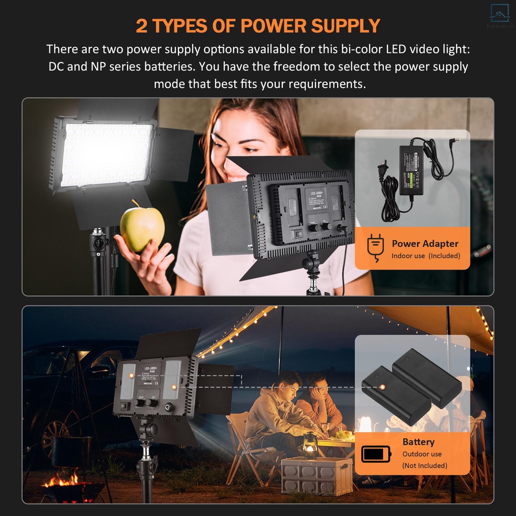 Bảng Điều Khiển Đèn led rgb Chụp Ảnh 50w 700 Hạt led 3200k-5600k dc / np Chuyên Dụng #homevn