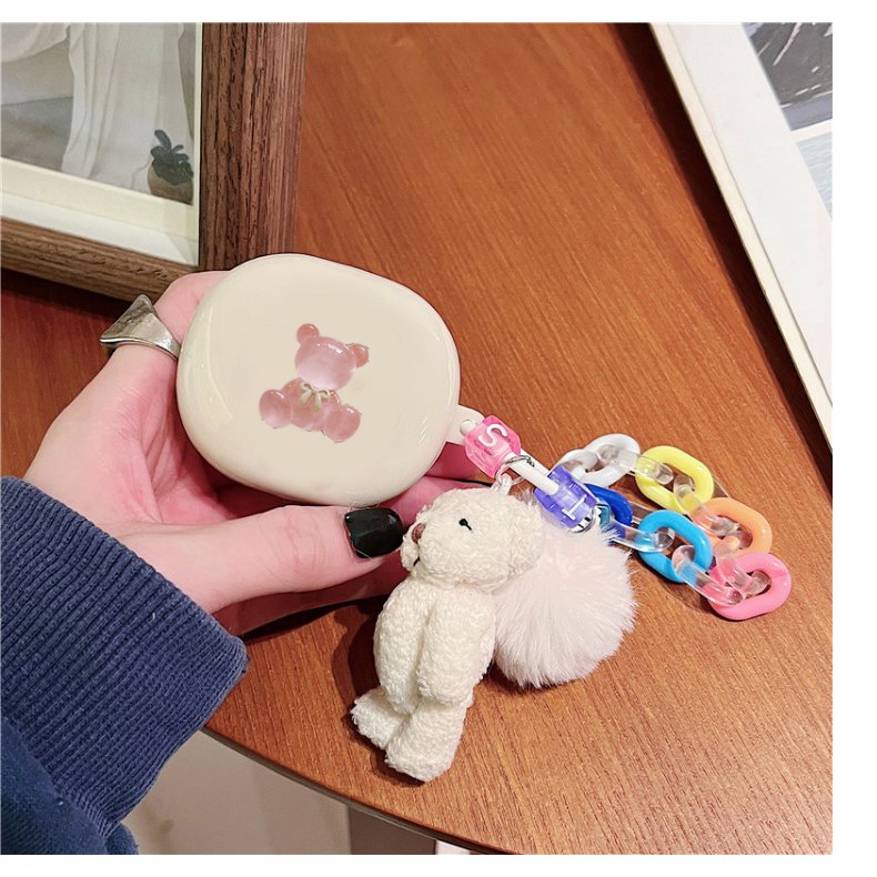 Hoạt Hình Vỏ Bảo Vệ Hộp Sạc Tai Nghe samsung galaxy buds live / buds2 pro galaxy buds 2 pro Bằng tpu silicone Có Móc Khóa