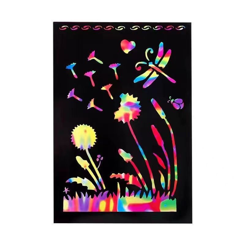 Giấy Sáp a4 Thay Đổi Màu Sắc graffiti diy Dành Cho Trẻ Mẫu Giáo