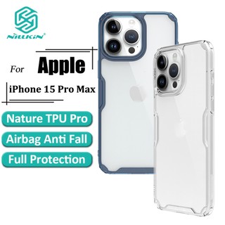 Ốp điện thoại Nillkin TPU trong suốt chống sốc thích hợp cho iphone 15 pro max