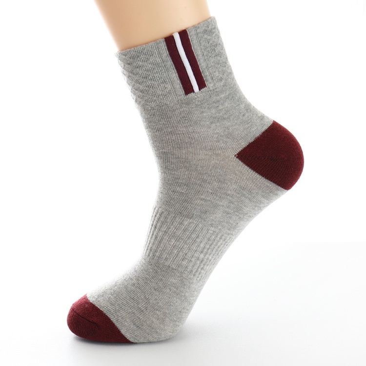 Vớ cotton Dày Dặn Màu Trơn Dễ Phối Đồ Phong Cách Thể Thao Thời Trang Thu Đông Mới Cho Nam