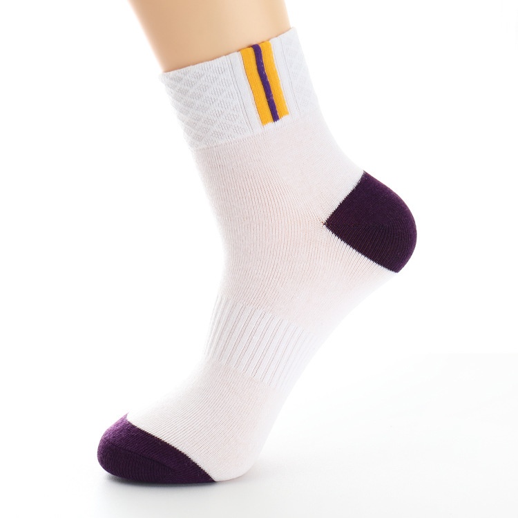 Vớ cotton Dày Dặn Màu Trơn Dễ Phối Đồ Phong Cách Thể Thao Thời Trang Thu Đông Mới Cho Nam