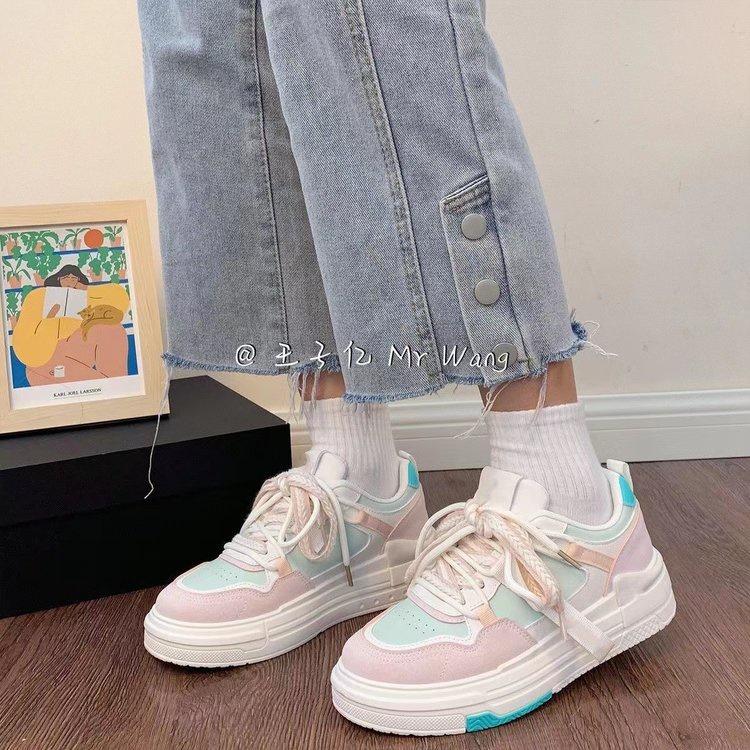 Giày Thể Thao Màu Trắng Nhỏ Thời Trang Mùa Thu 2023 Mới Cho Nữ