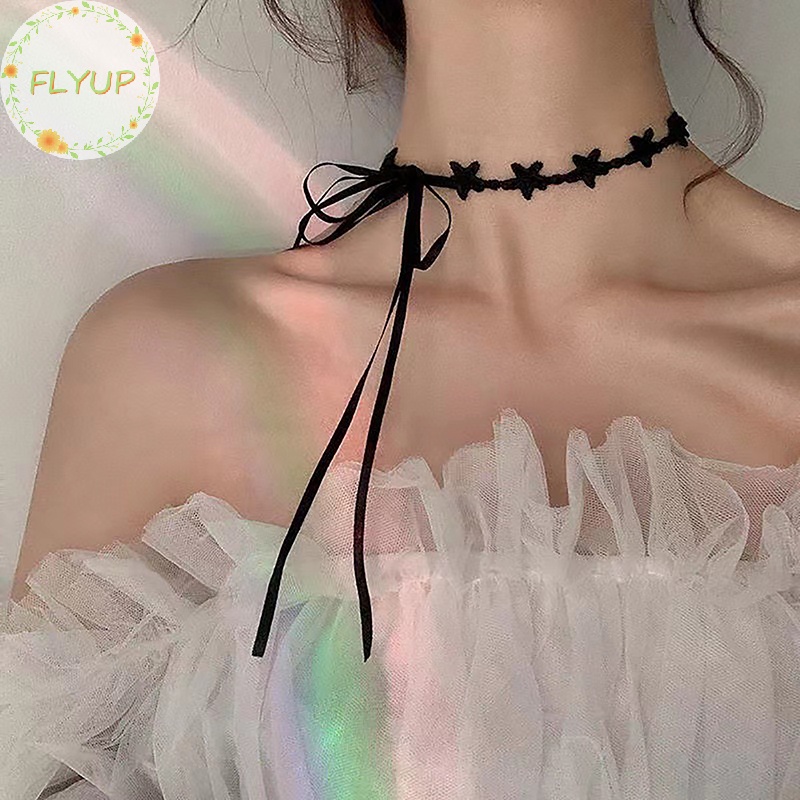 Flyup Vòng Cổ choker Ren Màu Đen Hình Ngôi Sao Phong Cách gothic Thời Trang Cho Nữ vn