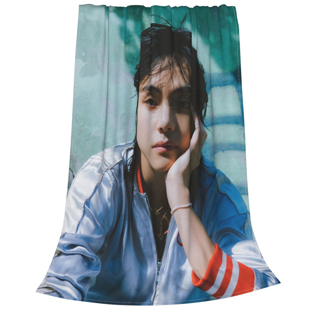Bts v layover Chăn Lông Cừu Siêu Mềm Mại Thoải Mái Cho Giường Ngủ Và Ghế sofa Người Lớn