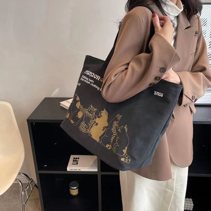Túi Xách canvas Cỡ Lớn Thời Trang Cho Nữ Sinh