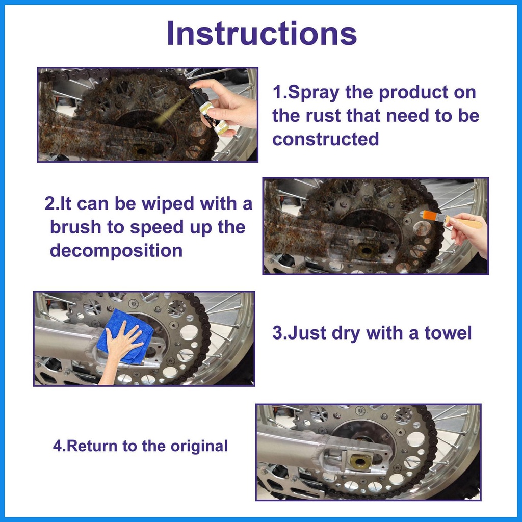 Xịt Loại Bỏ Rỉ Sét Cho Xe Hơi Bằng Kim Loại alonvn