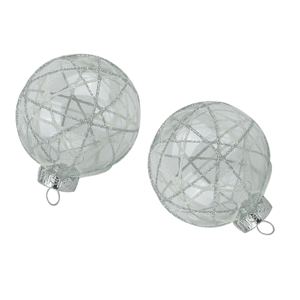 Premium 8cm Christmas Ball Ornaments Set of 6 Add Sparkle to your Christmas Tree