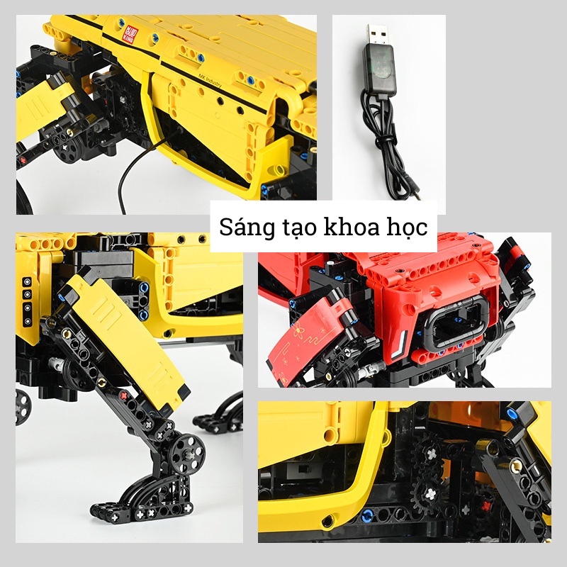 Đồ chơi lắp ráp xếp hình Technic mô hình chú chó Robot điều khiển từ xa Mouldking SẴN HÀNG