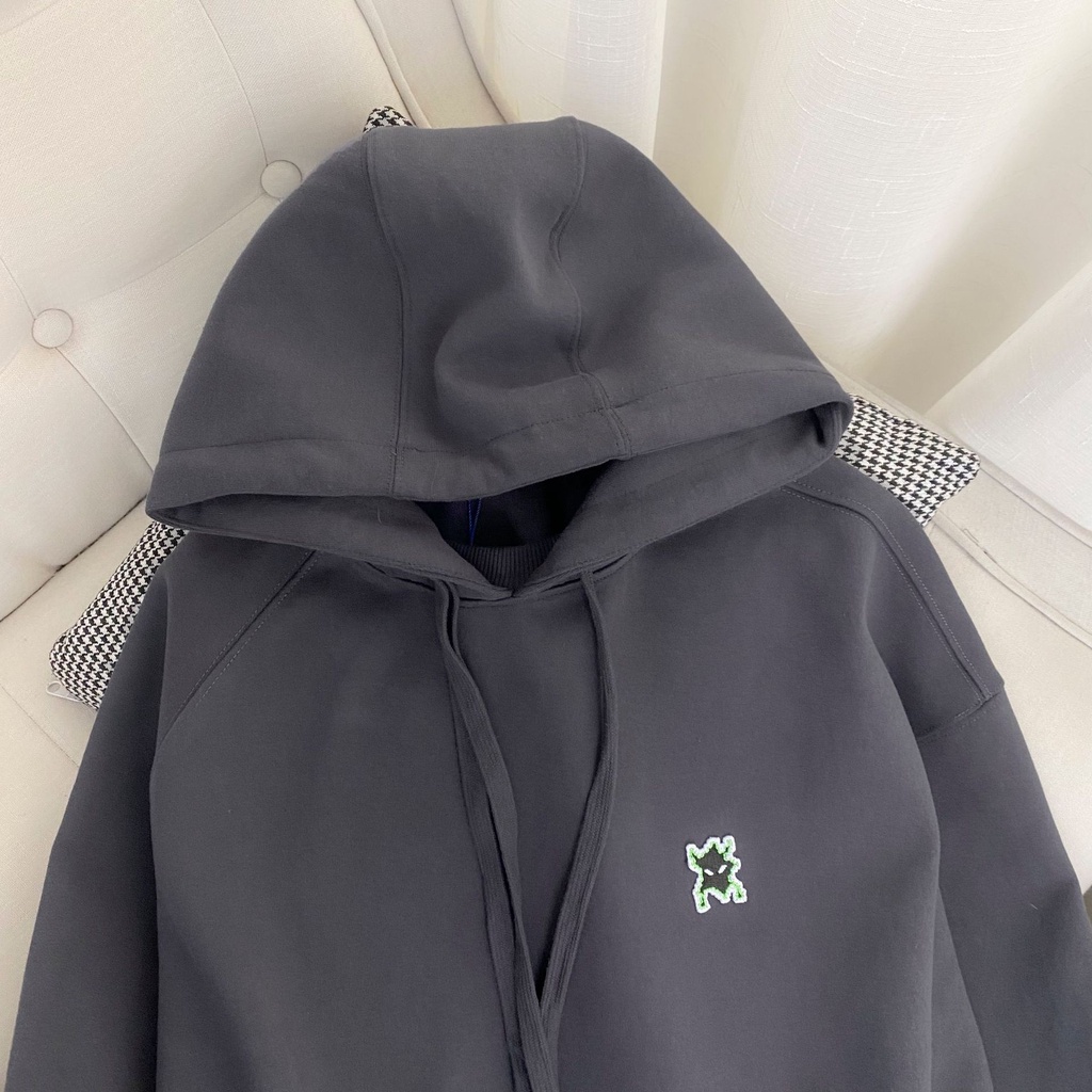 T10X niche fashion brand ADER embroidery monster hooded sweater men's and women's Korean style loose fashion simple hoodie