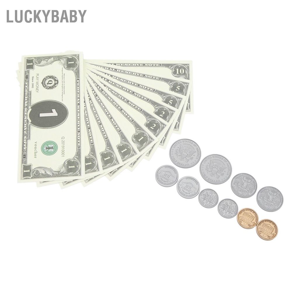 LUCKYBABY Đồ chơi làm kem bằng gỗ Quầy Playset Giáo dục Nhập vai tương tác Bộ đồ dành cho trẻ em