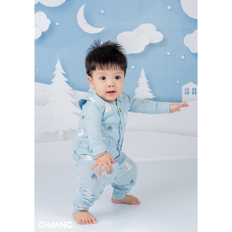 Bộ dài tay chất mềm Chaang cho bé trai gái