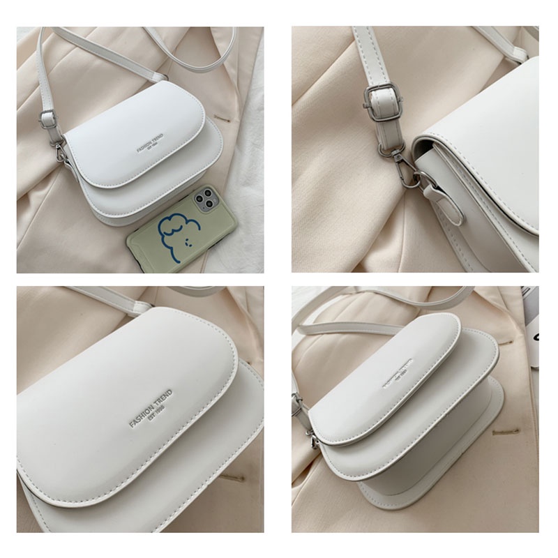 Juststar Túi Đeo Chéo Vai Bằng Da Kiểu Yên Ngựa Đơn Giản Hợp Thời Trang Cho Nữ