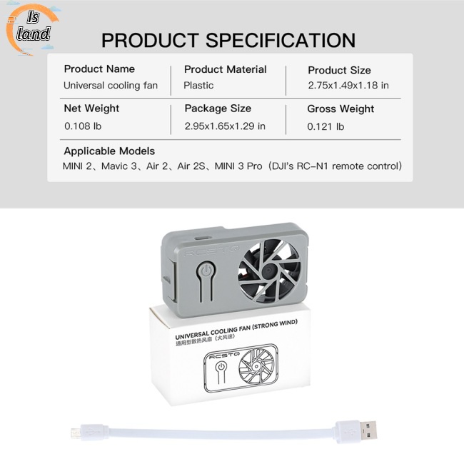 Quạt Tản Nhiệt Làm Mát Tương Thích Với dji mavic3 / mini 3pro