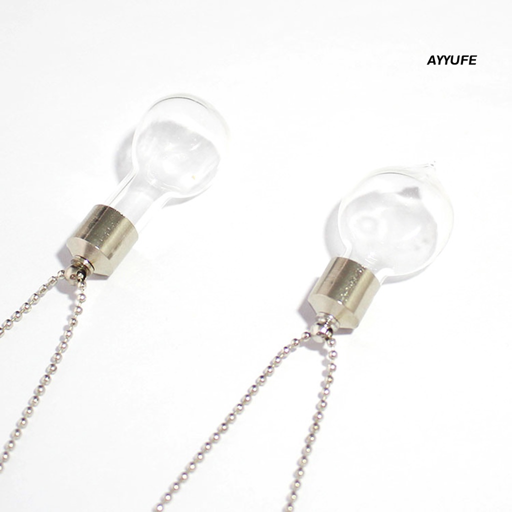 Vòng cổ Mặt Lọ Thủy Tinh Trong Suốt Chống Rò Rỉ Có Thể Đổ Đầy Thời Trang Cho Nam Và Nữ