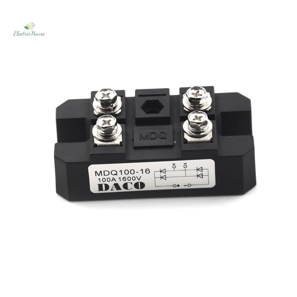 Mdq 100a amp 1600v Bu Lông Đơn 1 Pha Kim Loại Chỉnh Sửa Cầu ts M I