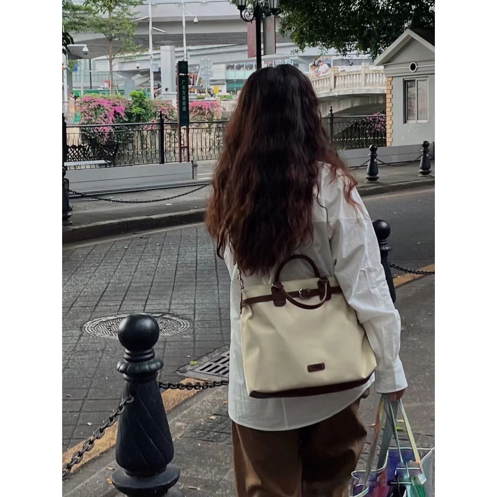 Túi tote Da Mềm Hai Dây Bản Lớn Phong Cách Mới Mùa Thu Cao Cấp Kết Cấu niche Chính Hãng Dành Cho Bạn NữĐồ Chơi haobing Boutiquing boutiqu