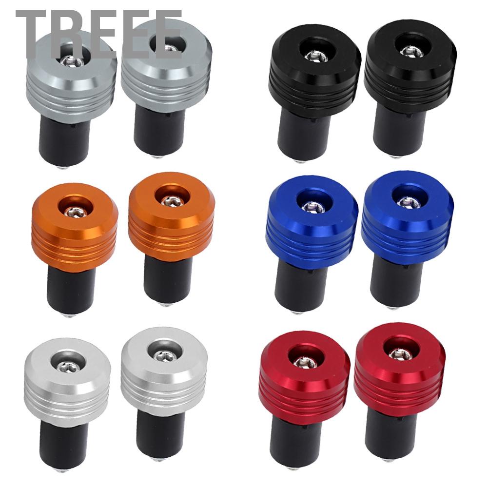 Treee Handle Grips  Motorcycle Handlebar Grip End Aluminum Plugs Moto Slider Accessories Bike Tape