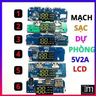 Mạch sạc dự phòng 2a hiển thị led giá rẻ