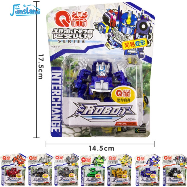 Đồ Chơi Rô Bốt Xe Hơi Biến Hình mini Dễ Thương Có Thể Tháo Rời Cho Bé