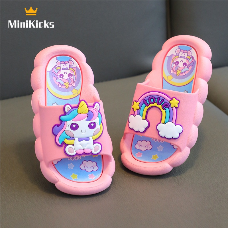 MiniKicks dép bé gái dép cho  bé gái Mềm mại và thoải mái xuất hiện thời trang 2023 NEW STYLE RTX23936NU 38Z230923