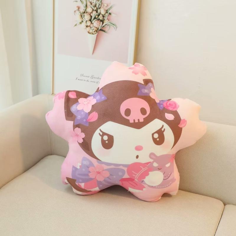 SANRIO Ere1 sakura kuromi melody Nhồi Bông Mềm Mại Làm Gối Trang Trí Nhà Cửa