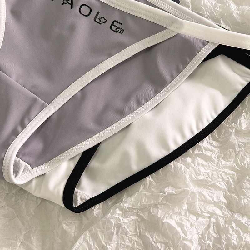 Quần Lót cotton Lụa Lạnh Không Đường May Kháng Khuẩn Màu Trơn Lưng Thấp Quyến Rũ Cho Nữ