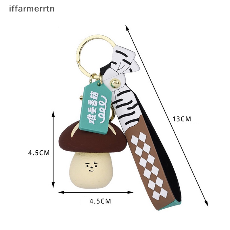 Iff Móc Khóa Điện Thoại / Chìa Khóa Xe Hơi / Túi Xách Hình Cây Nấm Củ Cải Dễ Thương Sáng Tạo Làm Quà Tặng Cho Trẻ Em hye