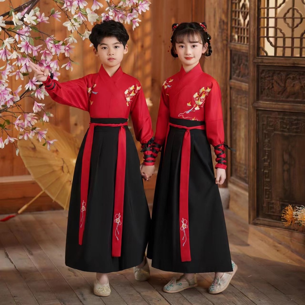Bộ Hán Phục Phong Cách Trung Hoa Xinh Xắn Cho Bé