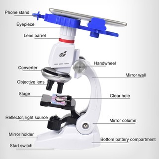 100X 400X 1200X MAGNIFICATION BASIC MICROSCOPE SCIENCE DISCOVERY EDUCATIONAL LEARNING STEM ADVANCE TOYS FOR CHILDREN