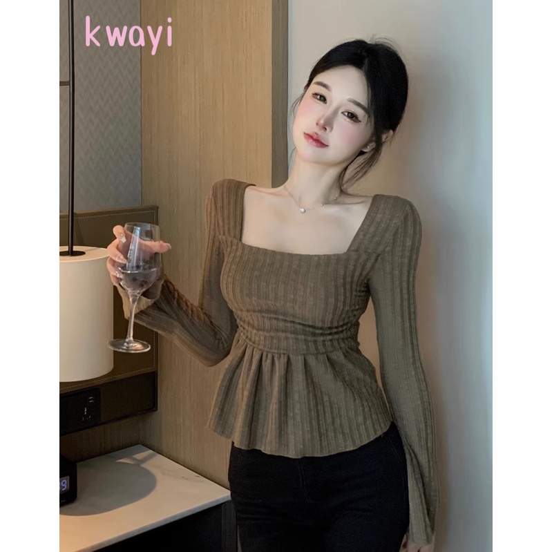 Kwayi Áo Len áo khoác cardigan Xu hướng thời trang Cute phổ biến WMY2393F1339Z230926