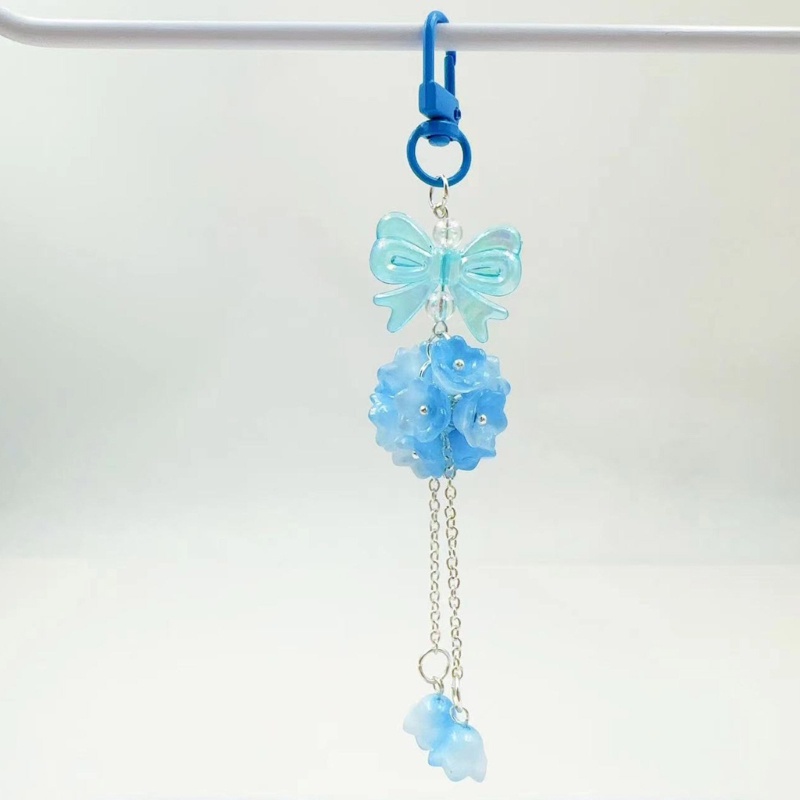 Omg Móc Chìa Khóa Hình Nơ Ngôi Sao Pha Lê Nhẹ Nhàng Tua Rua Chuông Tôm Hùm y2k Di Động Cho Nữ lugg