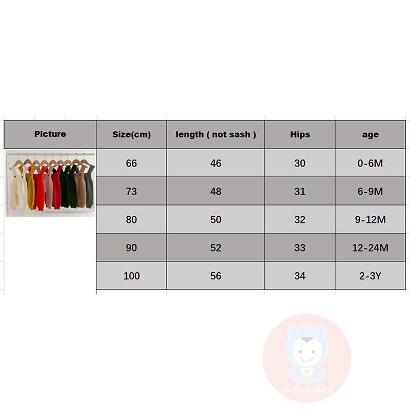 Laa6-baby Đan Không Tay Quần Yếm Màu Trơn