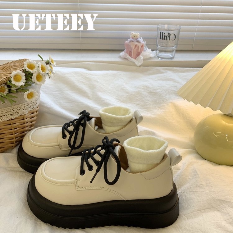 UETEEY giày búp bê dép đế cao Thoải Mái Xinh Xắn  Thể thao và thời trang Màu sắc đa dạng Độn đế Dễ dàng phối đồ B90G05B39Z230927