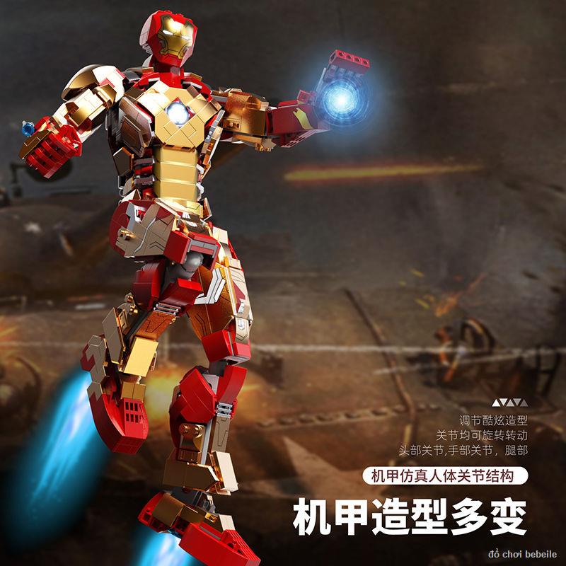 ☺️Tương thích với Lego Iron Man Wood Anti-Hulk Mecha Robot Bé Trai Đồ Chơi  Tuổi Hàng mới