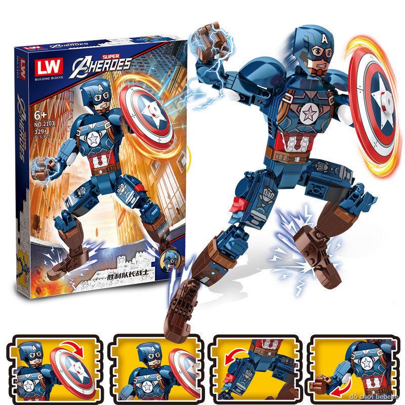 ☺️Tương thích với Lego Iron Man Wood Anti-Hulk Mecha Robot Bé Trai Đồ Chơi  Tuổi Hàng mới