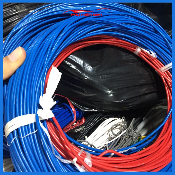 5 mét dây điện nhật lõi đồng 0.3mm, 0.5mm, 0.85mm, 1.25mm, 2mm chuyên dụng cho ô tô