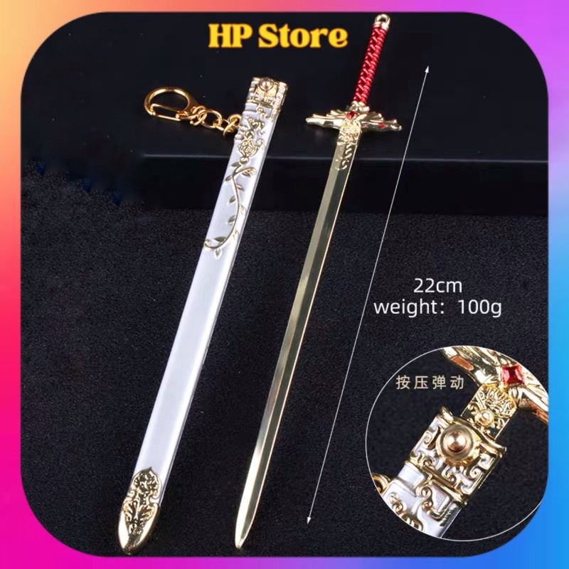 Mô hình kiếm Phương Tâm Kiếm - Thiên Quan Tứ Phúc dài 22cm