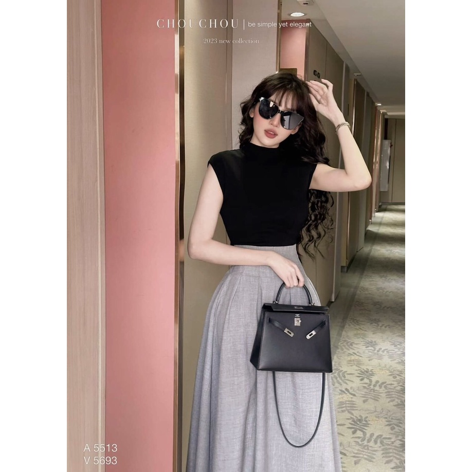 Sét Áo Và Chân Váy Xếp Ly Z.R