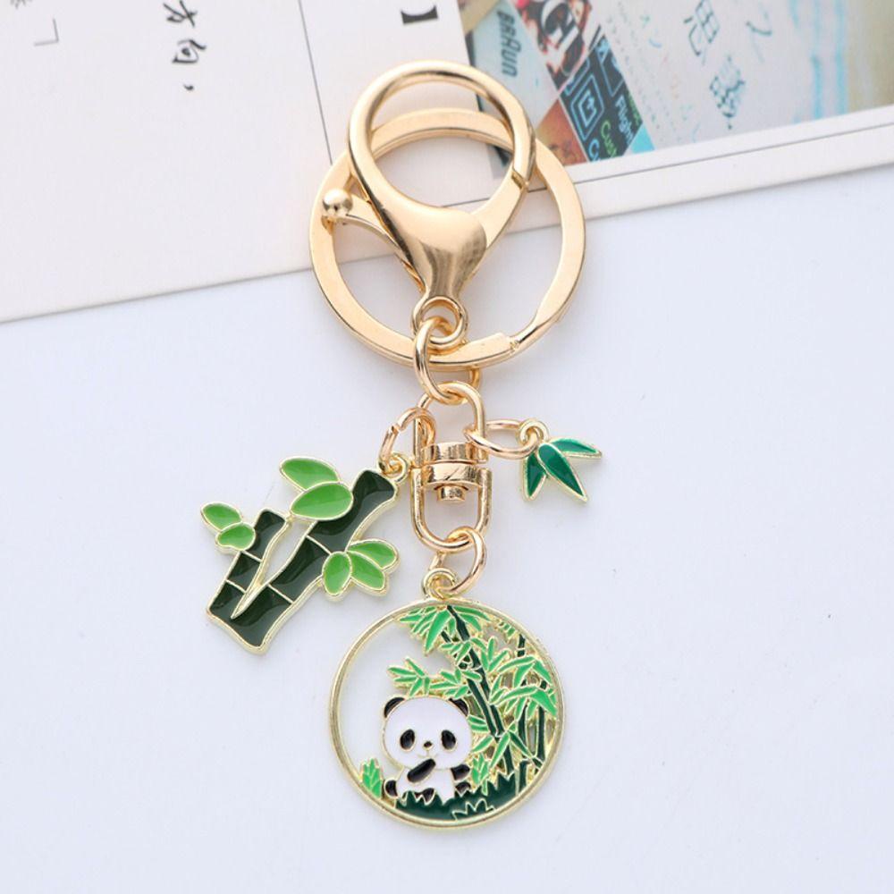 Mmluck Móc Khóa Hình Gấu Trúc Hoạt Hình Phong Cách Trung Hoa