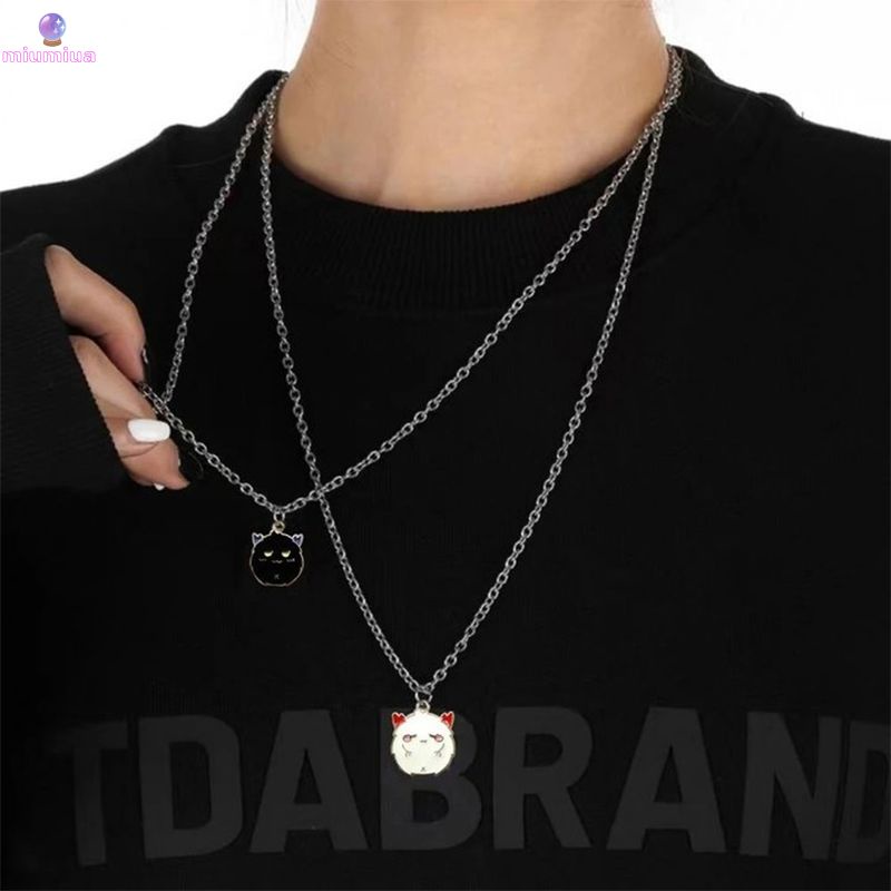 Miua🔮Vòng cổ Hình Ma Màu Trắng Cá Tính Thời Trang Dành Cho Nữ Dễ Thương 2024