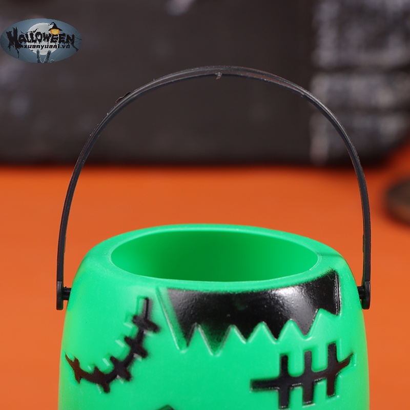 Xô Đựng Kẹo Hình Bí Ngô halloween Độc Đáo