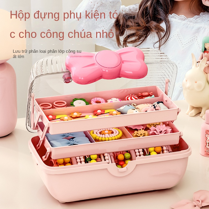 Hộp Đựng Trang Sức Cho Bé với 3 Tầng - Thực Tiễn và Xinh Xắn | Giá Giảm Sốc