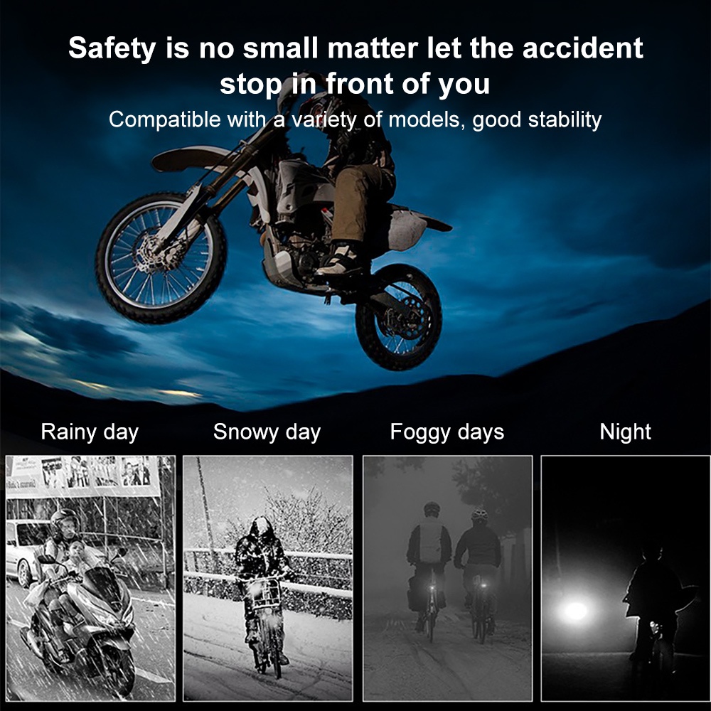 Đèn pha led xe máy bi cầu bóng led xe máy H4 H6 BA20D Hai Màu thay thế dùng cho xe moto chuyên dụng - YKD