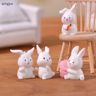 Mới 1 Tượng Thỏ Cà Rốt mini Trang Trí Tiểu Cảnh